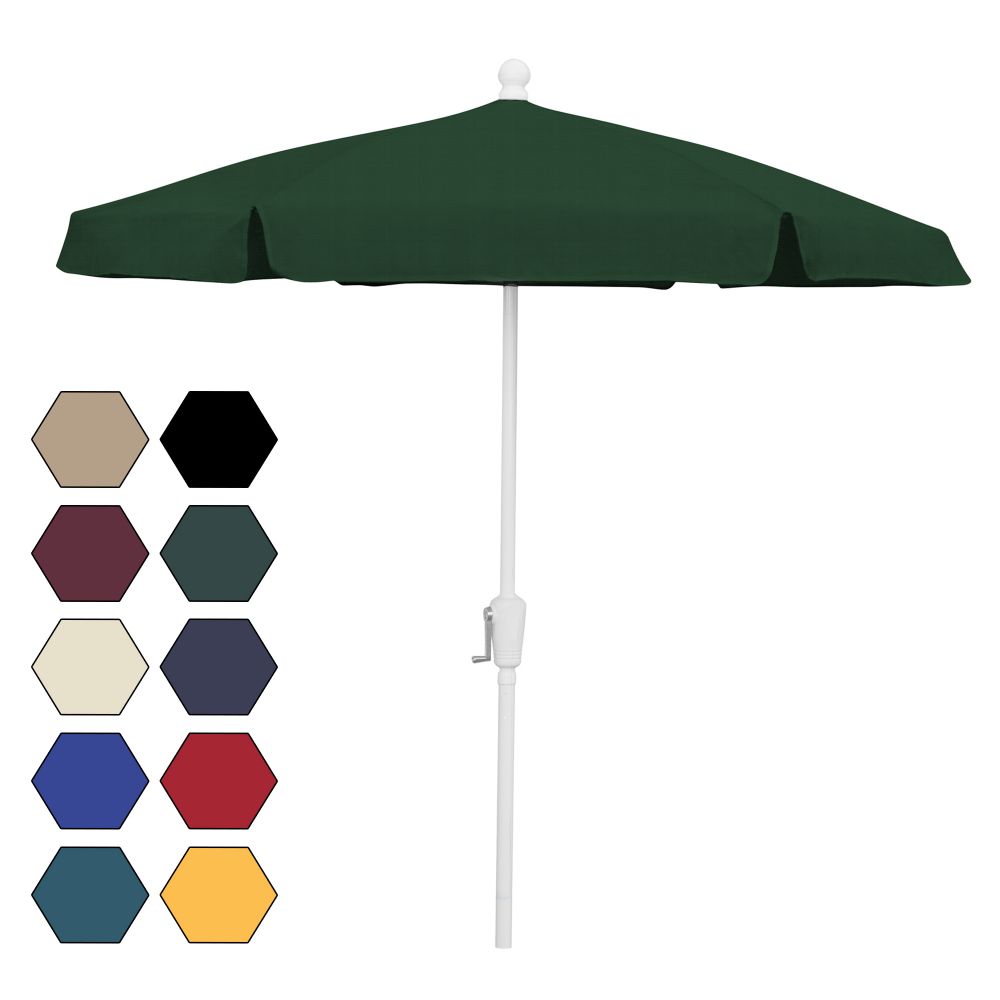 Fiberbuilt Umbrellas & Cushions 7GCRW-Forest Green 7.5